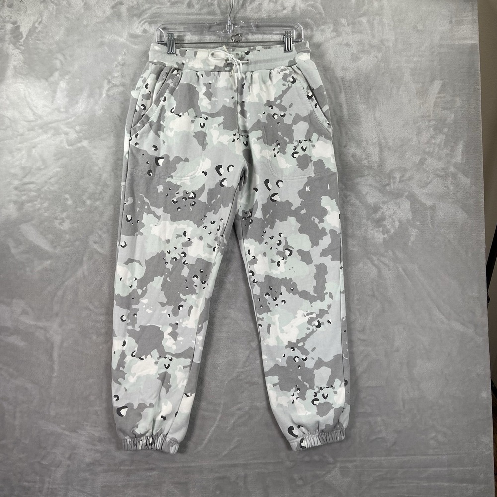 KITH Sweatpants Mens Small 27" Inseam Tapered Fit Jogger Gray Camo Streetwear